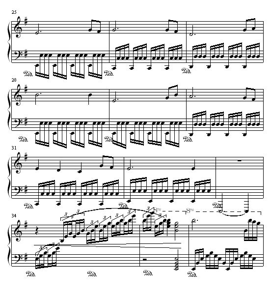 吉他曲回忆曲谱_刘军吉他曲鸿燕曲谱