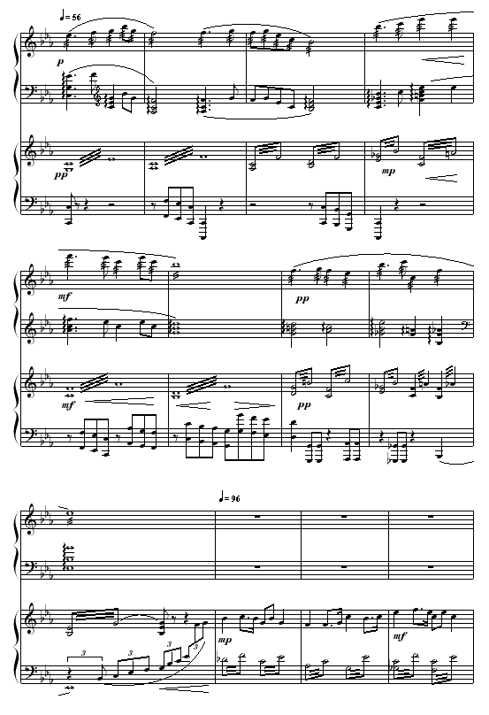 钢琴版黄河曲谱_曹操钢琴版曲谱数字(3)