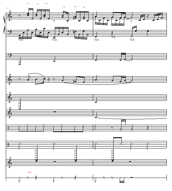 水边的阿狄丽娜钢琴曲简谱_水边的阿狄丽娜简谱(3)