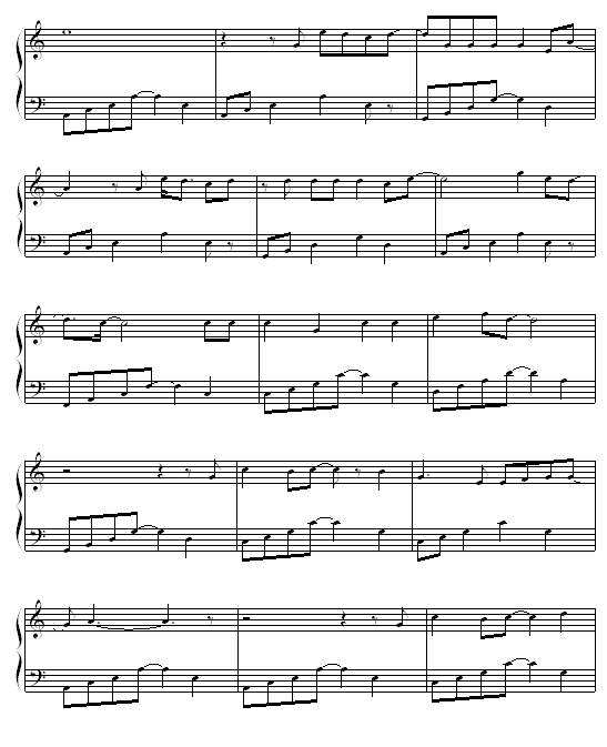 张韶涵因我而起曲谱_张韶涵因我而起(4)