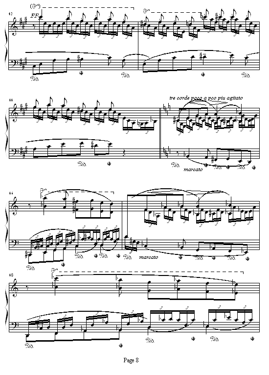 森林的歌声钢琴曲谱_挪威的森林曲谱(3)