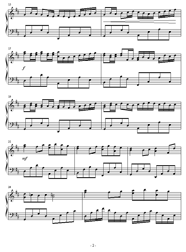 卡农d调简谱_卡农d调数字简谱(3)