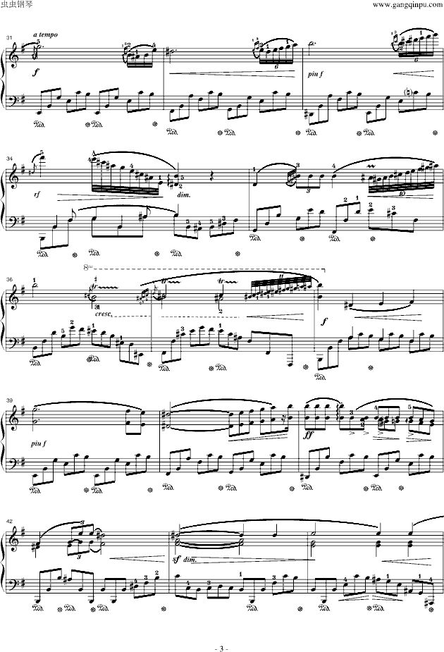 72-1)钢琴谱,肖邦夜曲19-e小调夜曲(op.