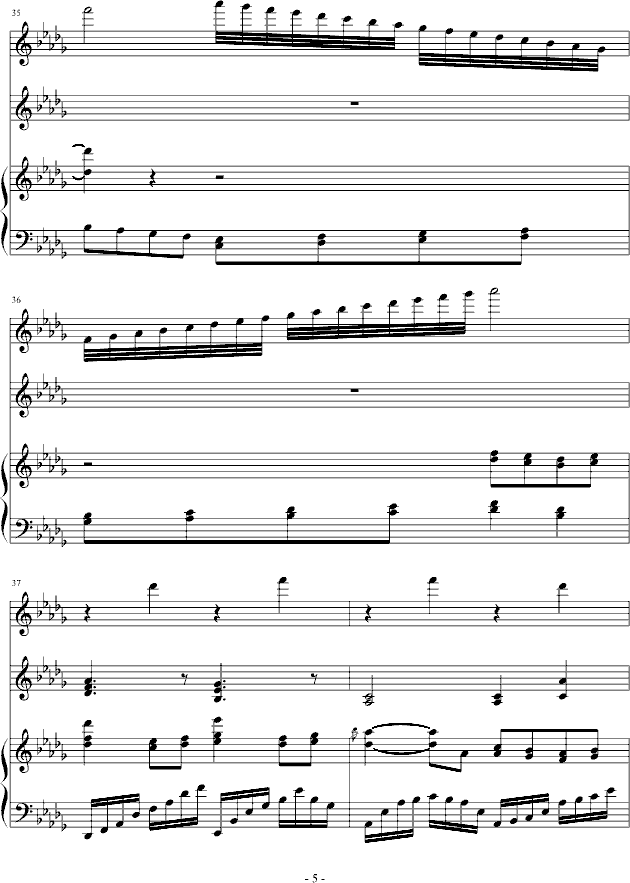 钢琴曲谱踏山河_踏山河钢琴曲谱完整版(3)