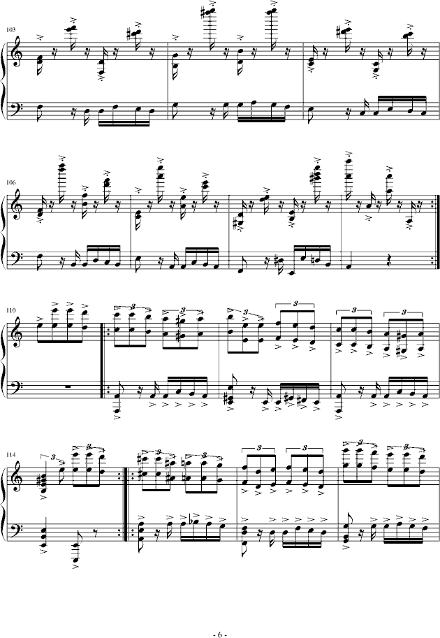 经典钢琴曲曲谱_钢琴曲曲谱(3)
