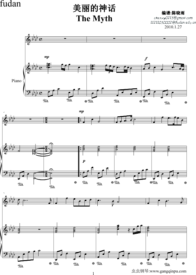 神话前奏简谱_美丽的神话简谱(3)