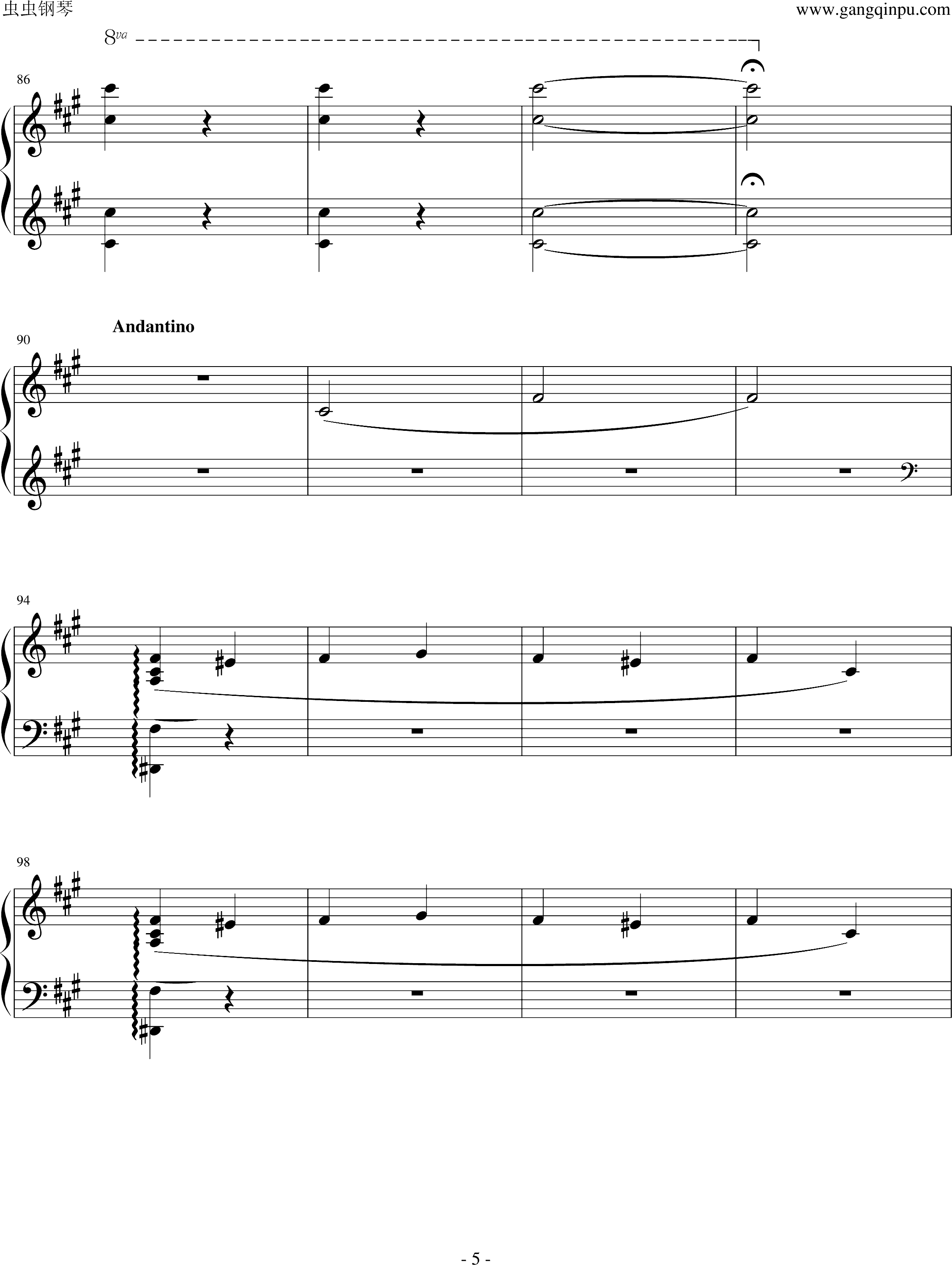 查尔达舞曲谱完整版钢琴谱_查尔达什舞曲小提琴谱(3)