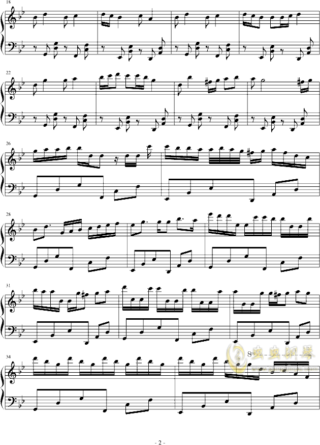 钢琴曲谱大全1234_初学者钢琴曲谱大全