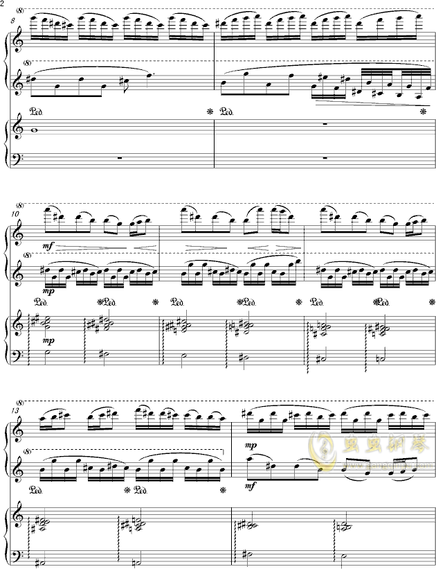 梨花颂动态伴奏曲谱C调_梨花颂曲谱(5)