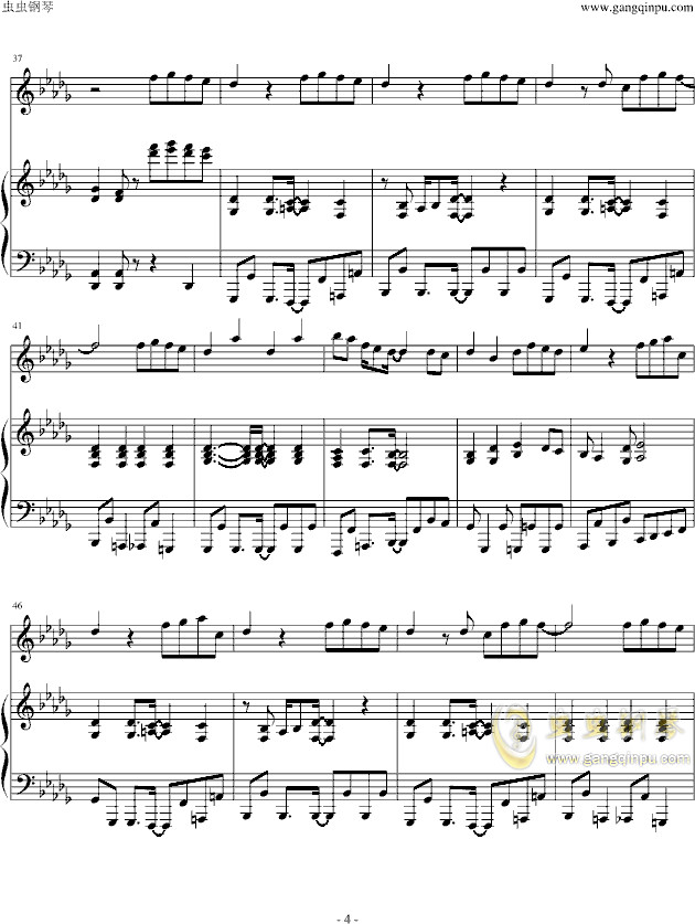 arashi钢琴曲谱_钢琴简单曲谱(2)