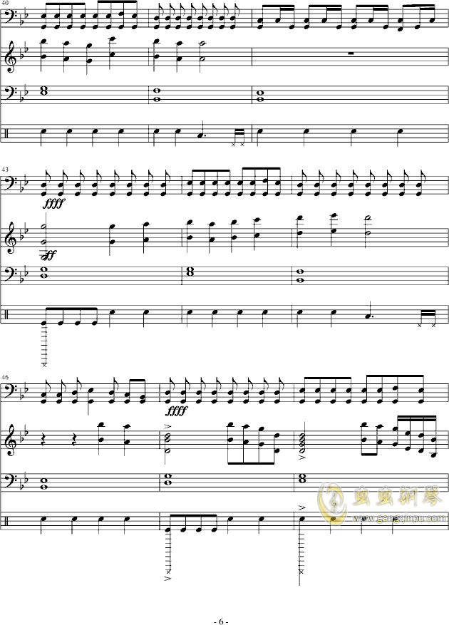 bb钢琴曲谱_钢琴简单曲谱(3)