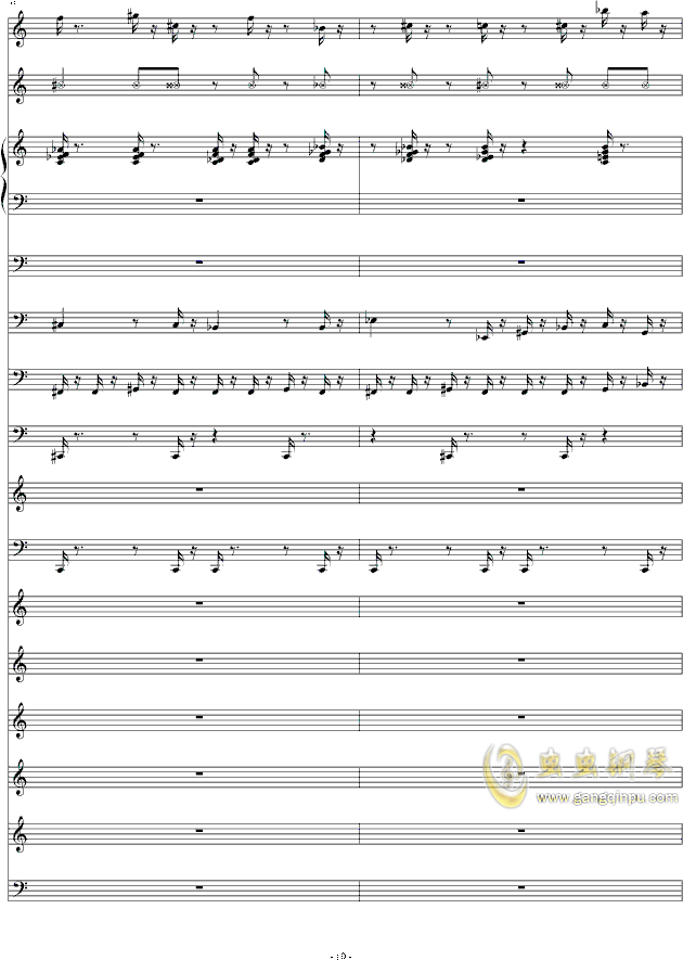 钢琴曲简谱滴答滴答_钢琴曲简谱(2)