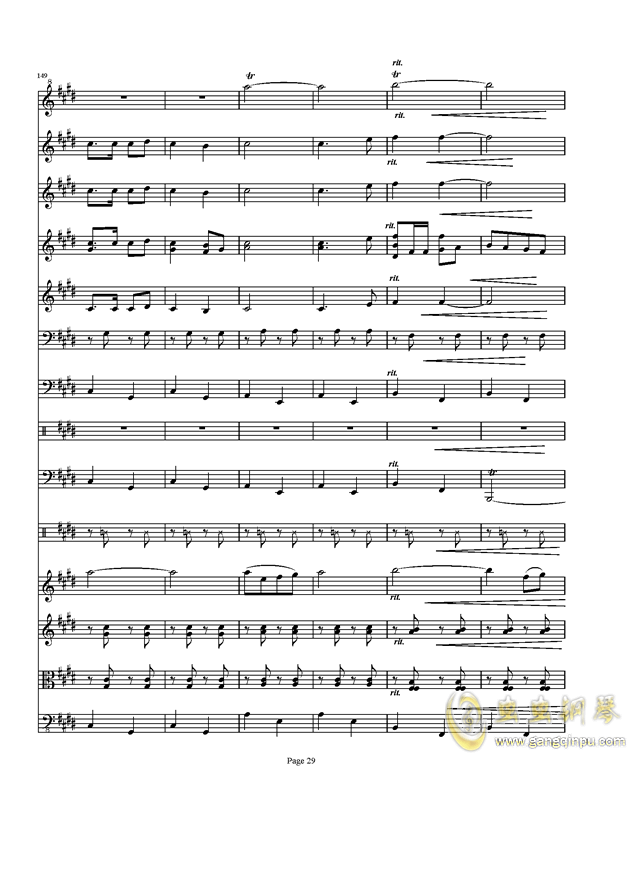 进行曲曲谱_义勇军进行曲曲谱(2)