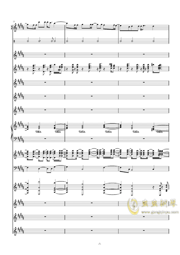 关中风情葫芦丝降B伴奏曲谱(2)