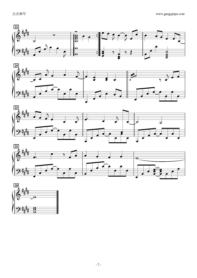 element钢琴曲谱_钢琴简单曲谱(5)