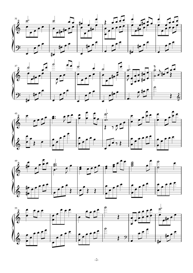 memory钢琴谱 第2页