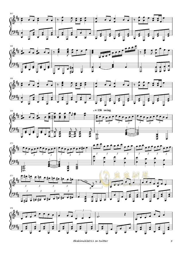 日漫著名钢琴曲谱_钢琴简单曲谱(4)