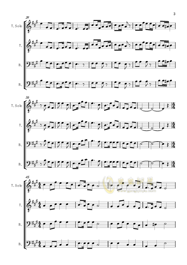 铁道游击队二胡曲谱_铁道游击队(2)