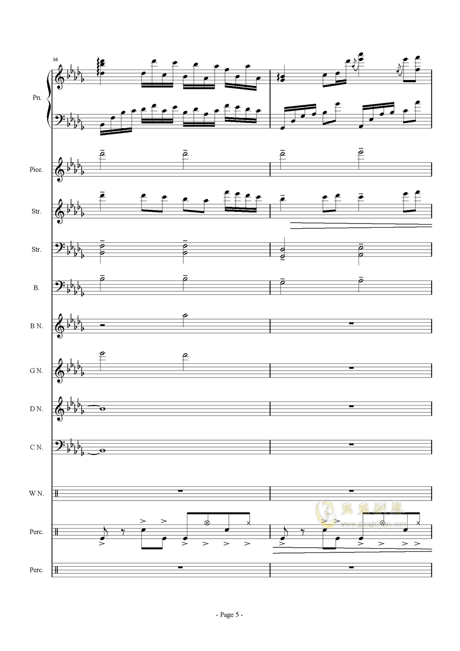 白日梦钢琴曲谱简谱_白日梦钢琴曲谱(5)