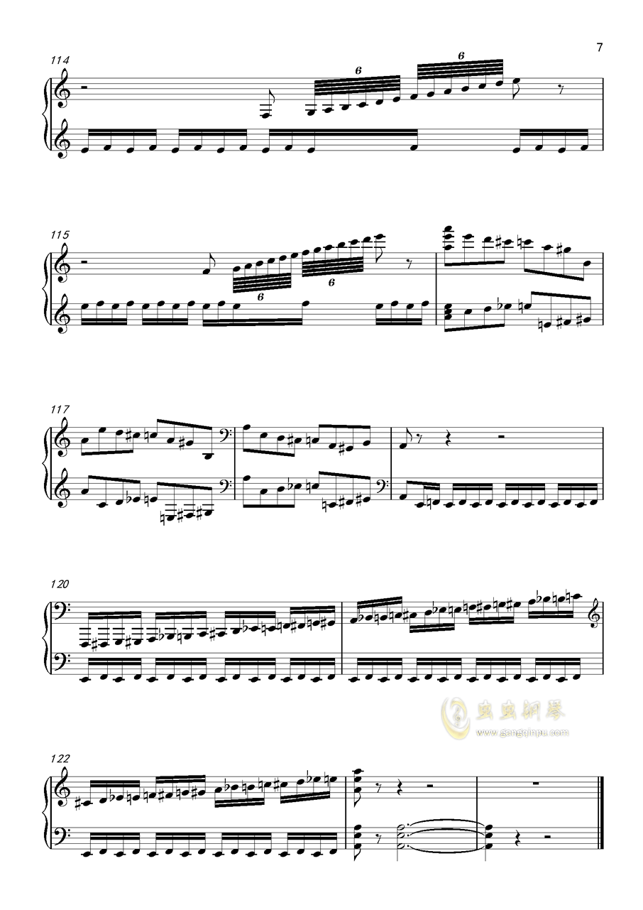 玛祖卡钢琴曲谱肖邦8级_离别曲肖邦钢琴曲谱(3)