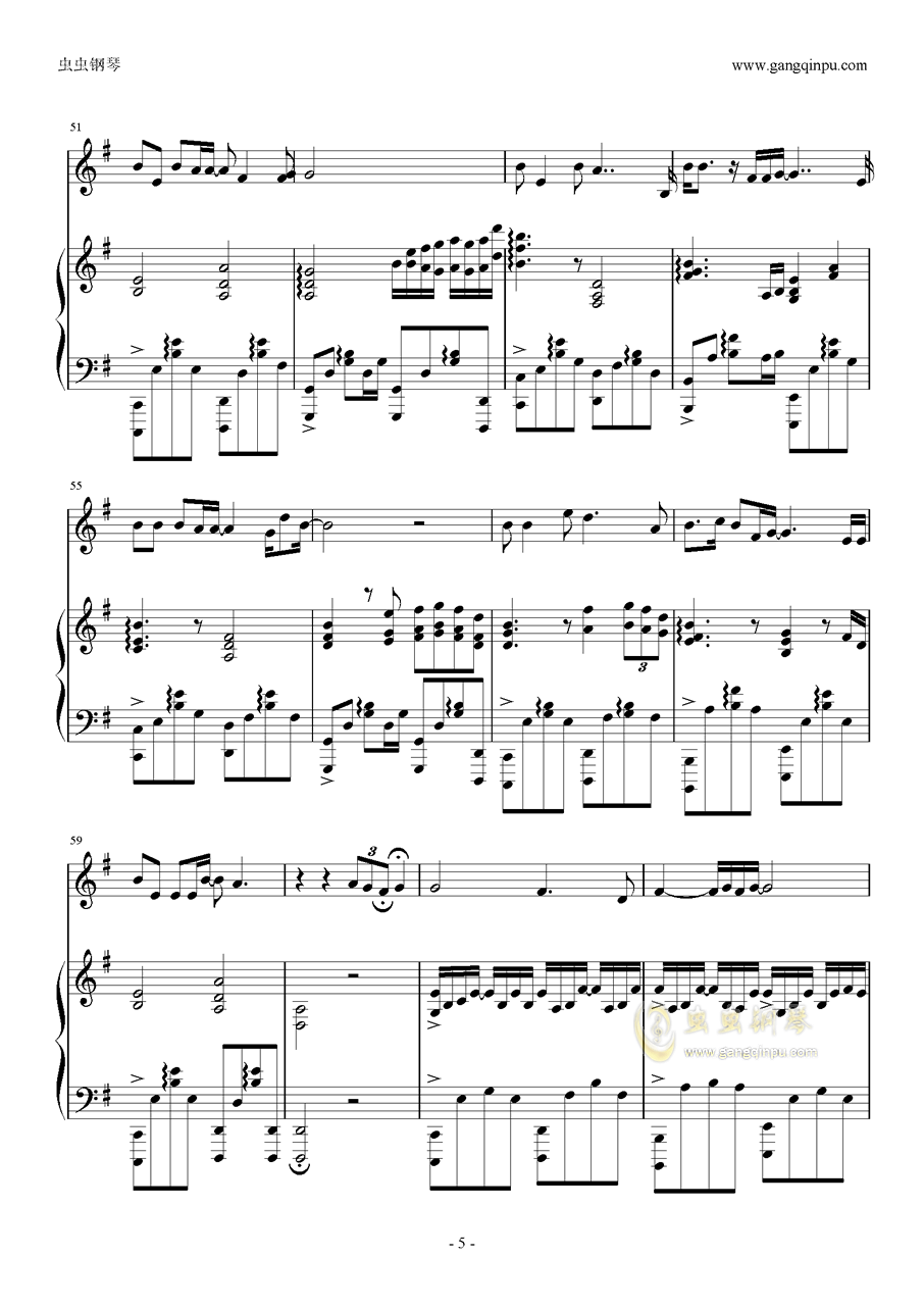 斑马斑马钢琴谱 第5页