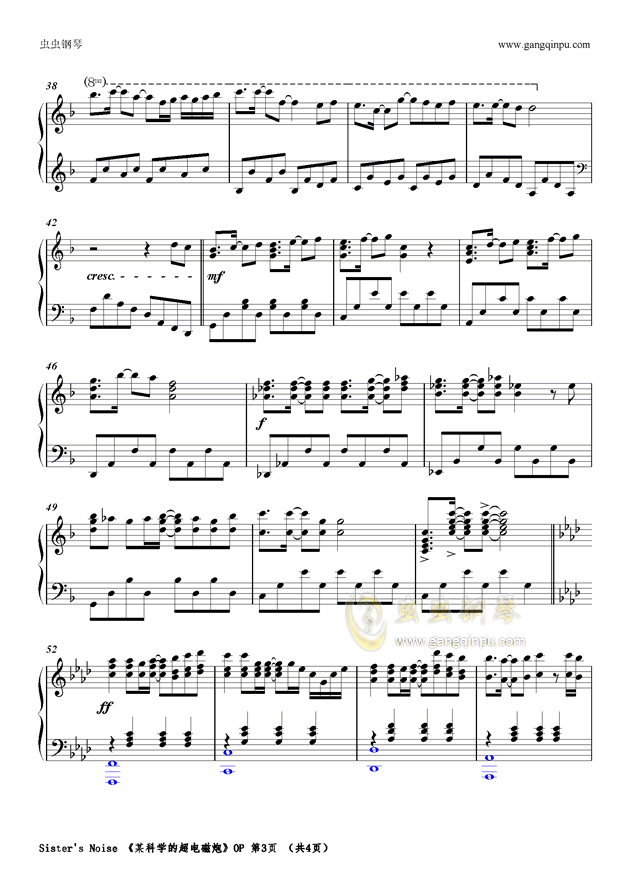 sister's noise钢琴谱 第3页