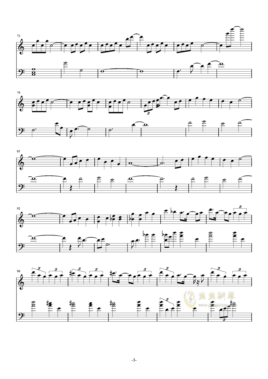 著名钢琴曲简谱大全_钢琴曲简谱大全100首