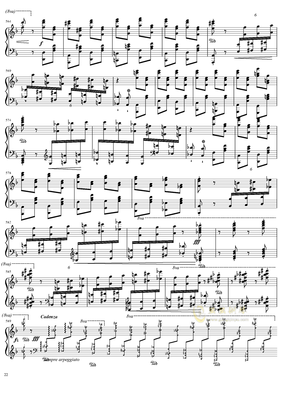 吉他谱 第22页