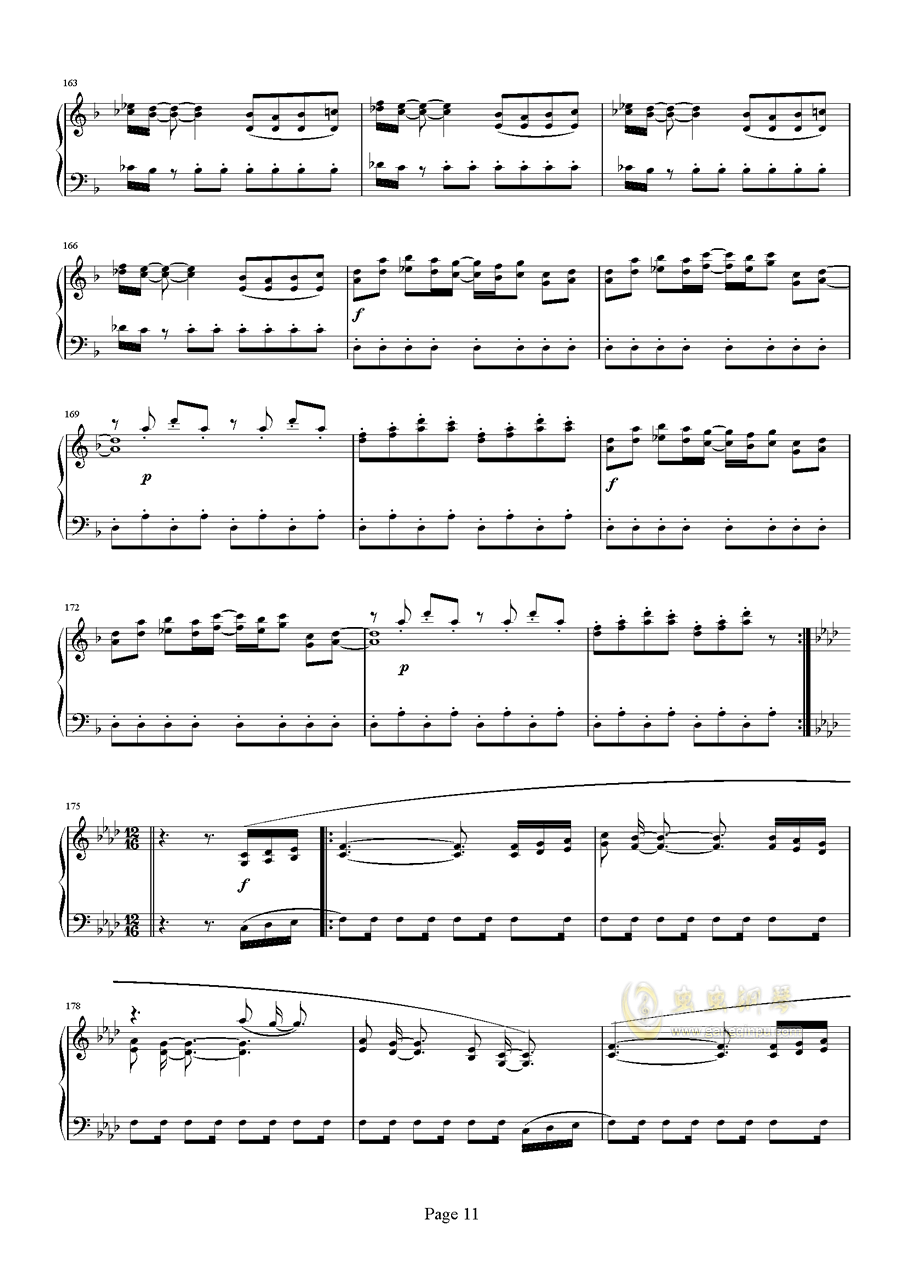 伏尔塔瓦河钢琴曲谱_伏尔塔瓦河(5)