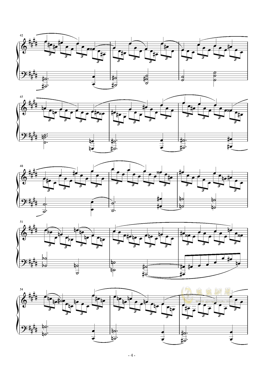 森林狂想曲钢琴版曲谱_森林狂想曲曲谱c调