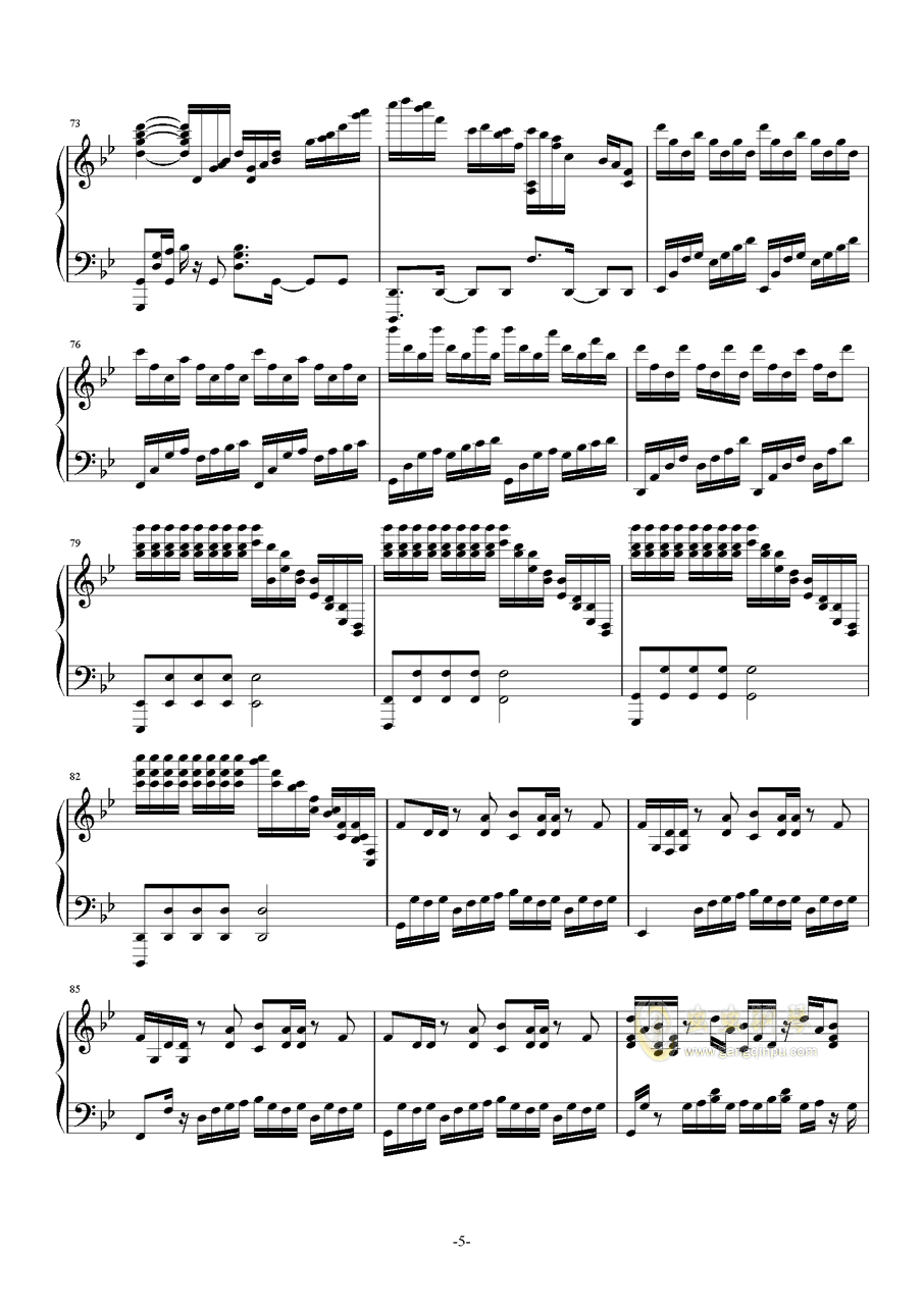 unravel钢琴谱_bb调独奏谱_北嶋彻_钢琴独奏视频_原版