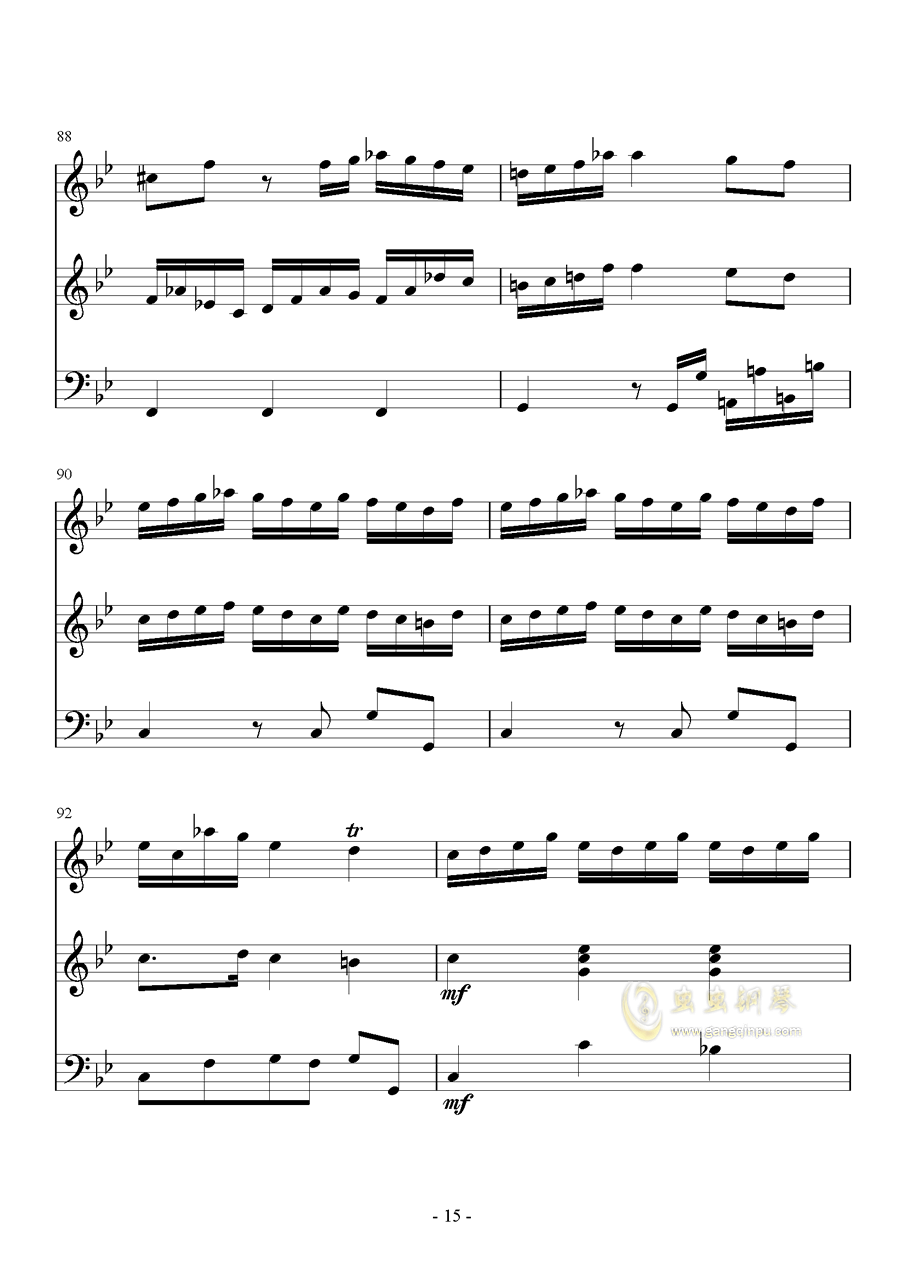 羽管键琴曲谱_陶笛曲谱12孔(2)