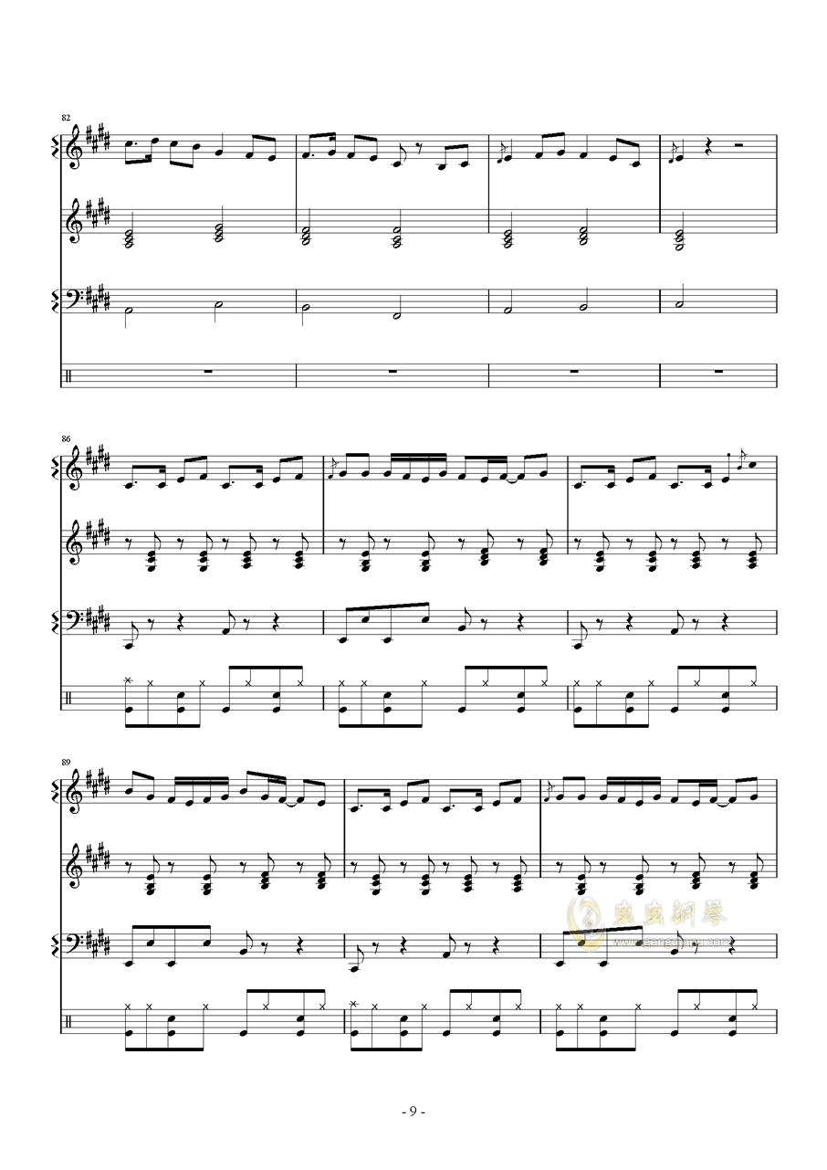 thepiano简谱_钢琴 the piano 简谱