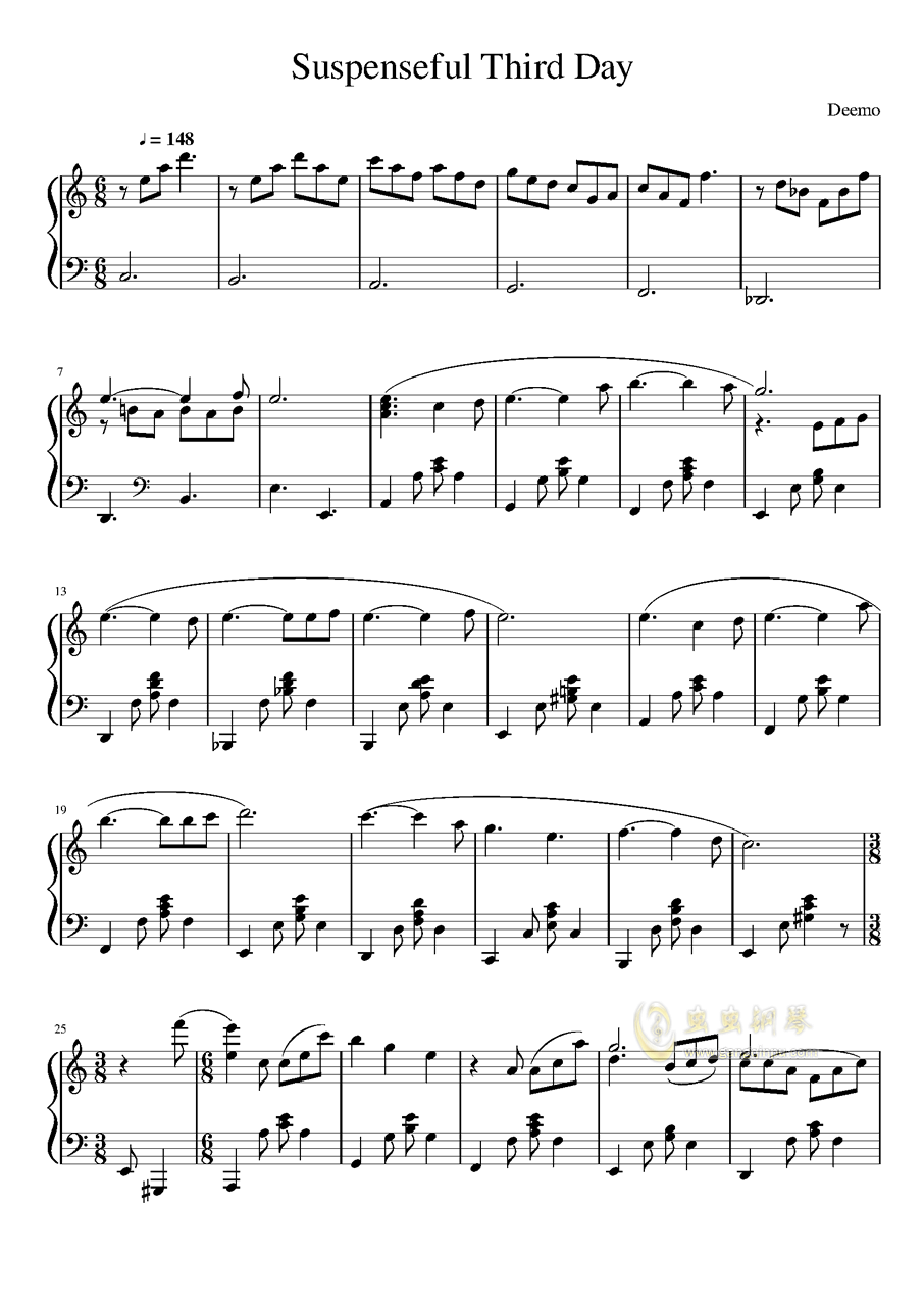 deemo曲谱_deemo插画