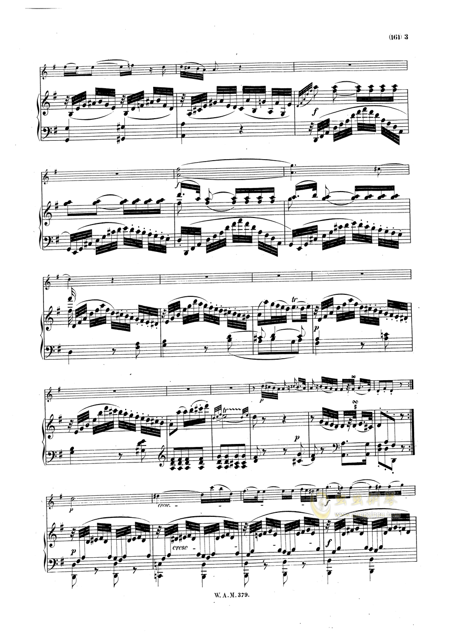 >>莫扎特 g大调小提琴奏鸣曲 k.379