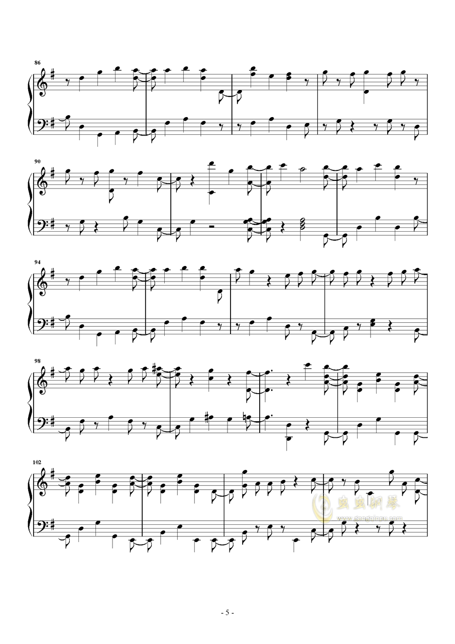 丁善德的喜悦钢琴曲谱_弹钢琴图片(3)