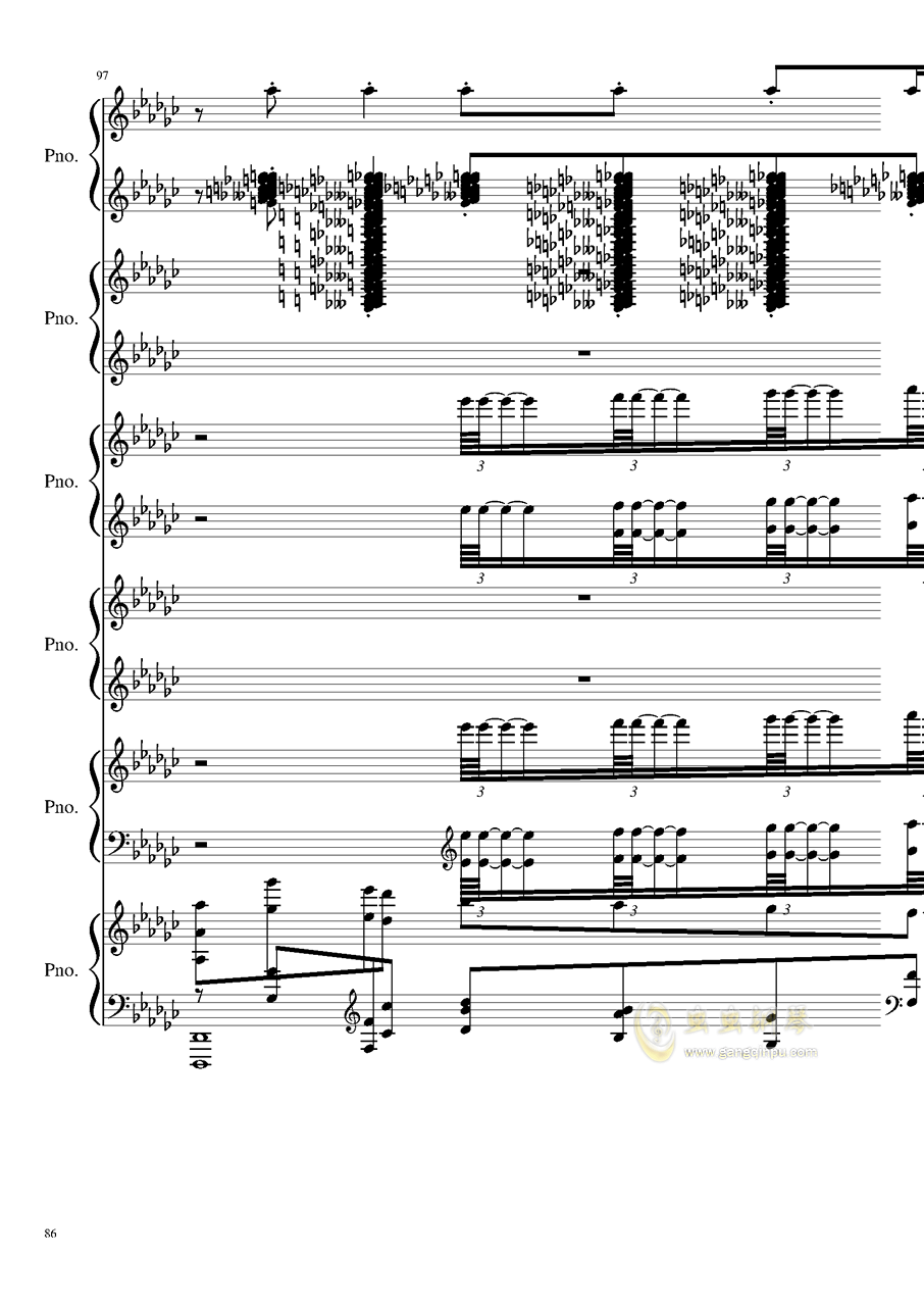 用圆周率弹钢琴简谱_圆周率钢琴谱 gb调总谱 圆周率 钢琴总谱视频 原版钢琴谱 乐谱 曲谱 五线谱 六线谱 高清免费下载