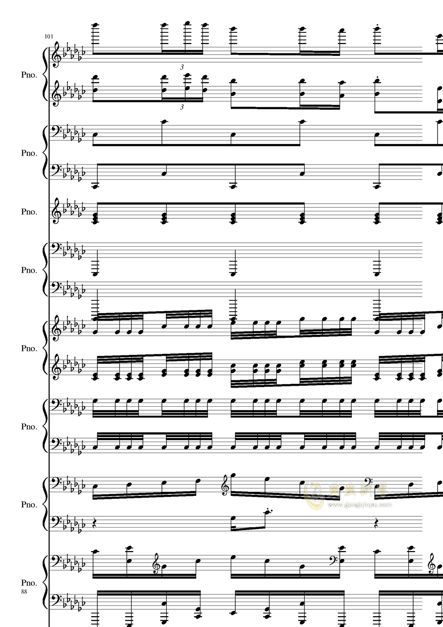 天已黑钢琴曲谱_解放区的天钢琴曲谱(3)