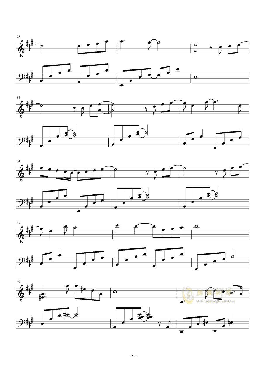 蓝色生死恋钢琴曲简谱_蓝色多瑙河钢琴曲简谱