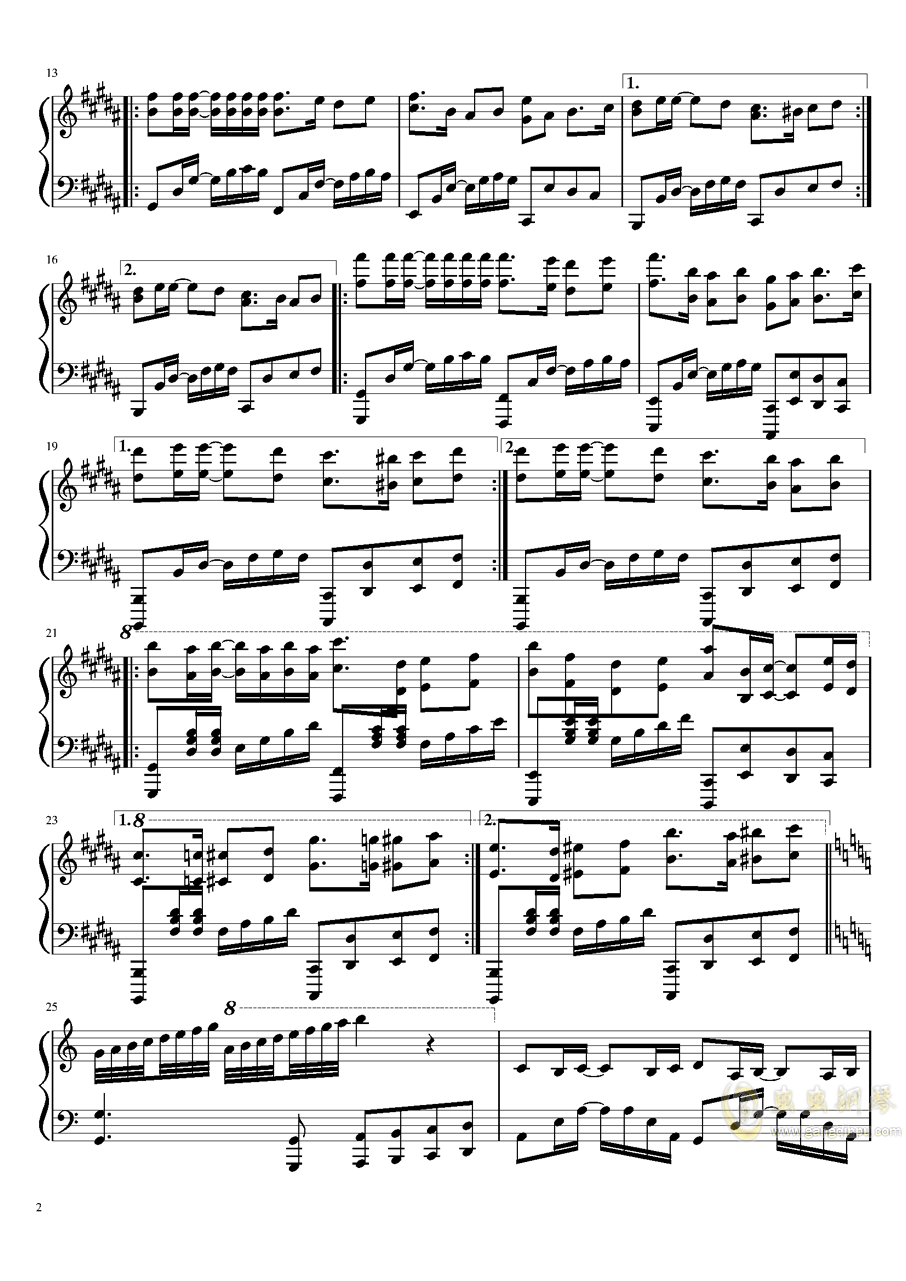 kn相伴曲谱_陶笛曲谱12孔(2)