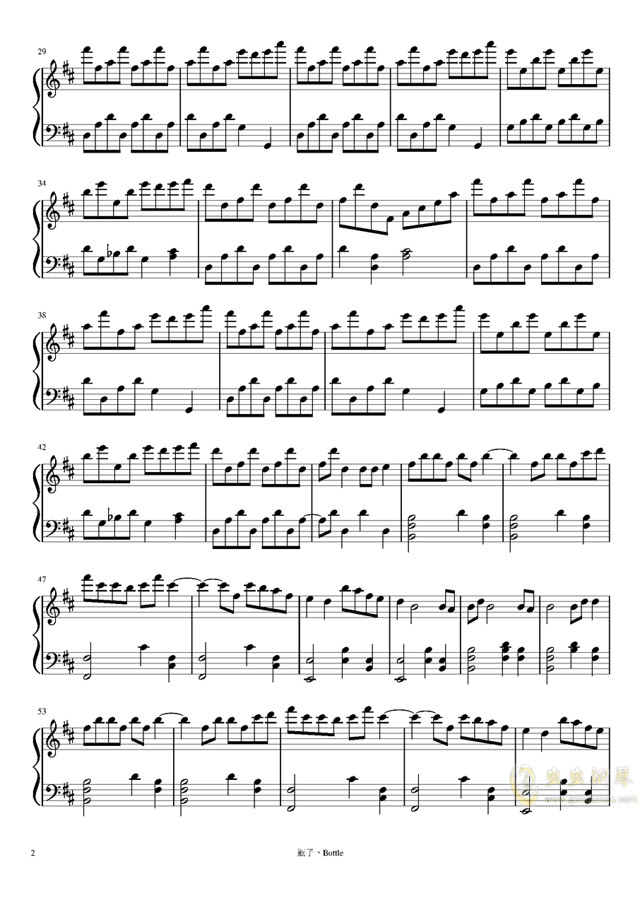 钢琴曲谱歌谱_钢琴曲谱大全简谱歌谱(3)