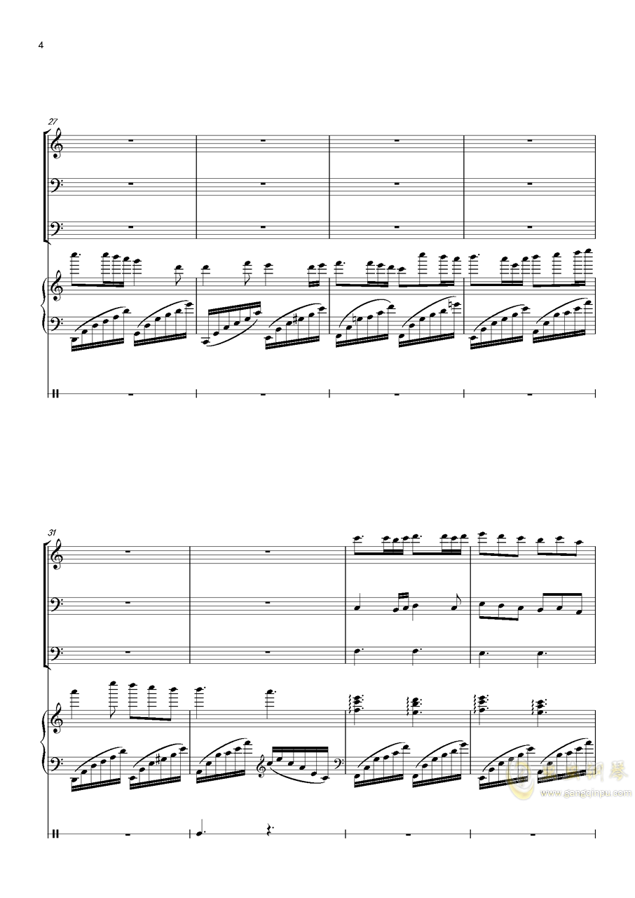 元日钢琴曲谱_元日古诗(3)