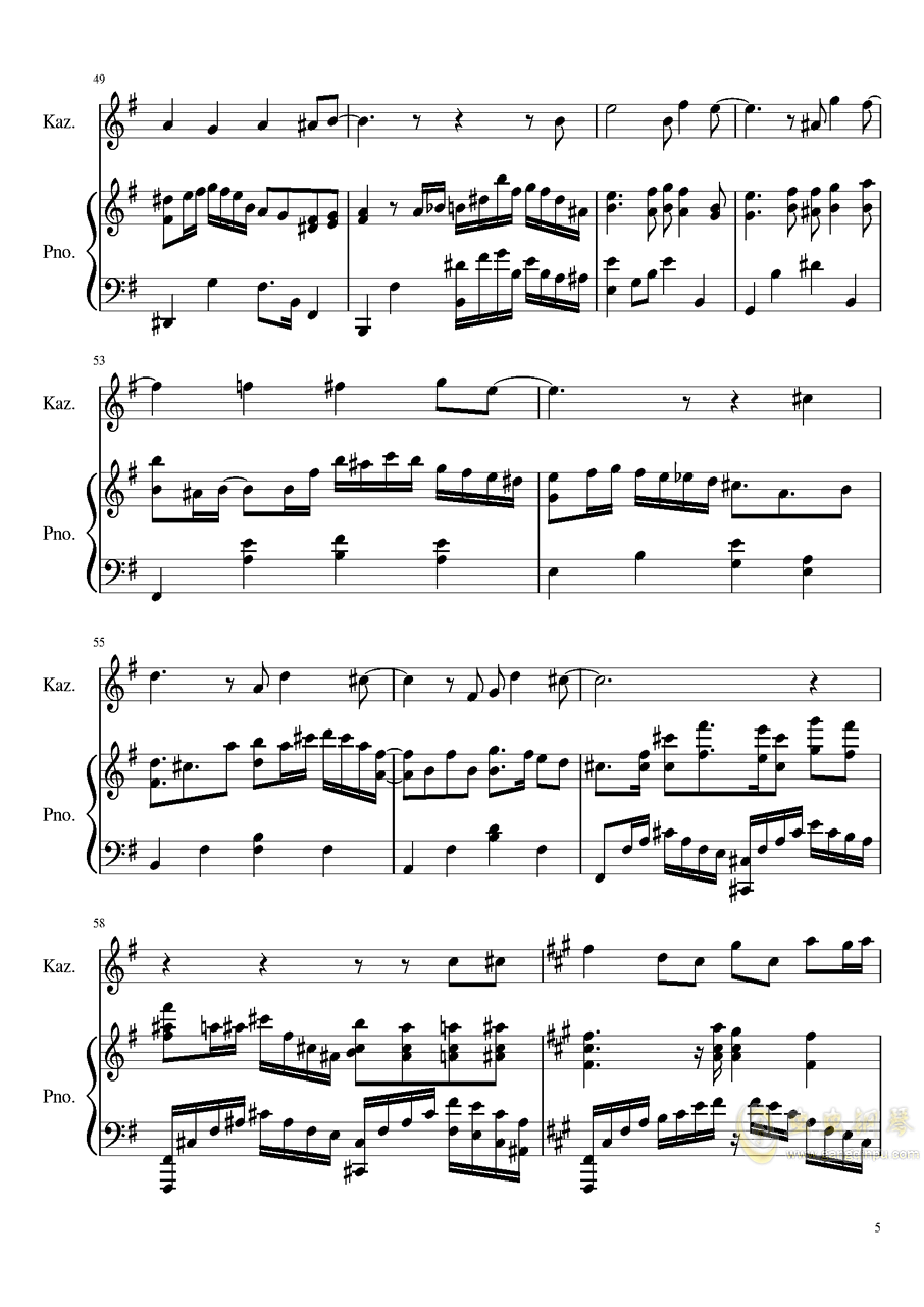 抖音钢琴曲纯音乐悲伤曲谱_钢琴曲抖音(5)