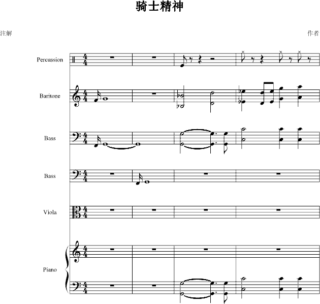 骑士精神简谱_骑士精神简谱(3)