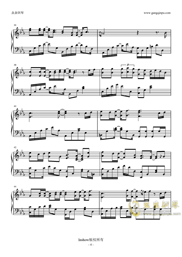 林俊杰钢琴曲谱数字_林俊杰钢琴曲谱(3)