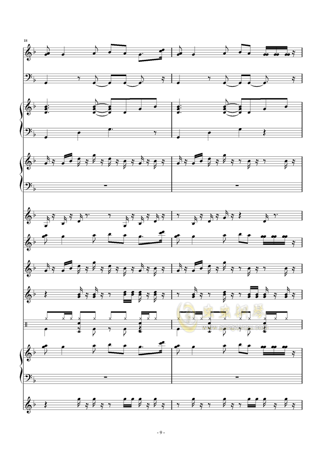 天竺少女陶笛曲谱_陶笛曲谱12孔(3)