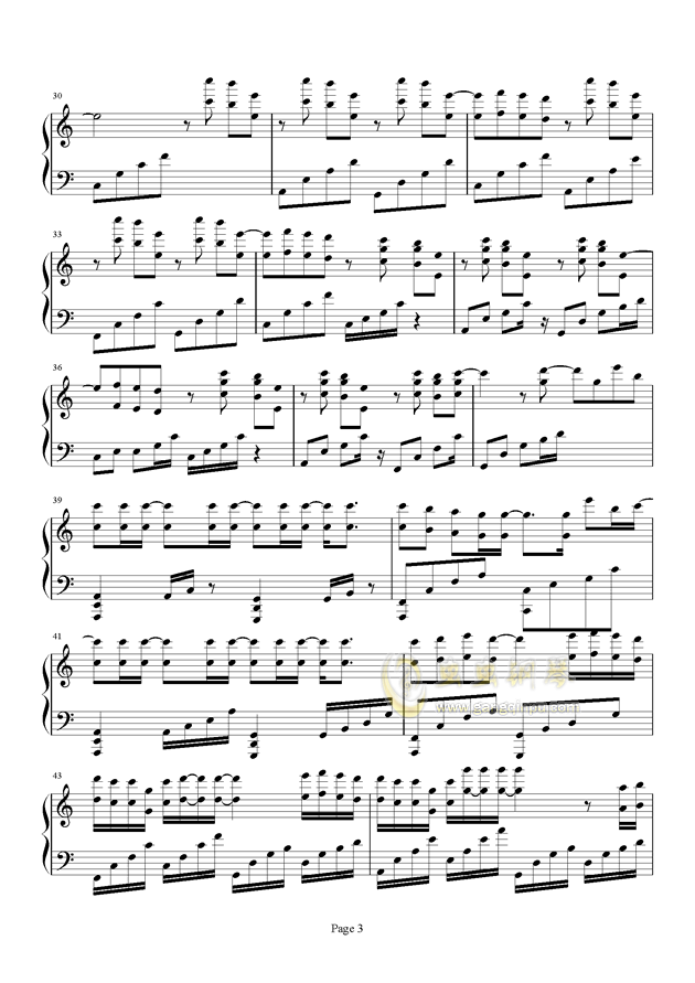 绝世唐门二主题曲钢琴曲谱_斗罗二绝世唐门(5)