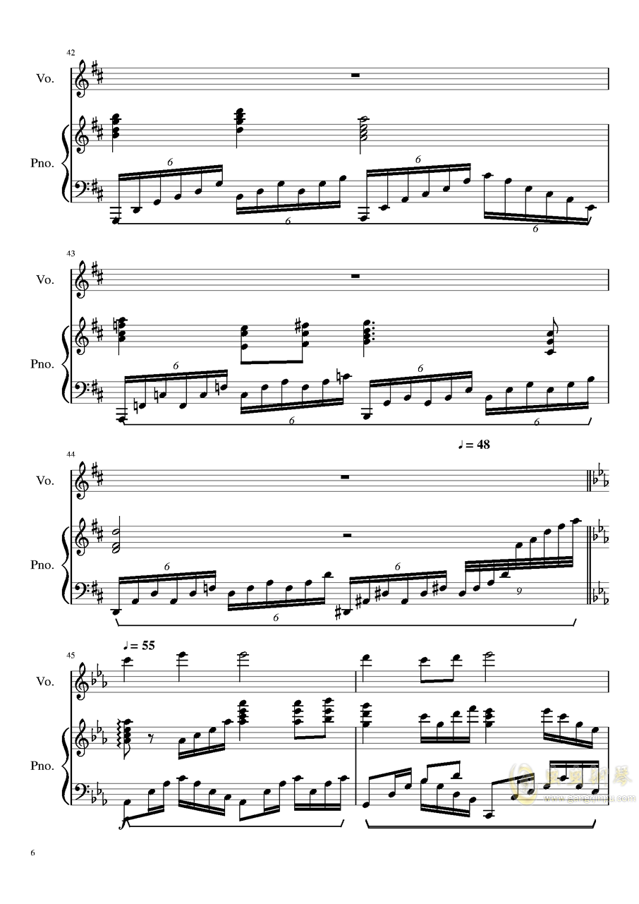 送别简谱教唱_送别简谱 混声三部合唱 外国曲谱 中国曲谱网(3)