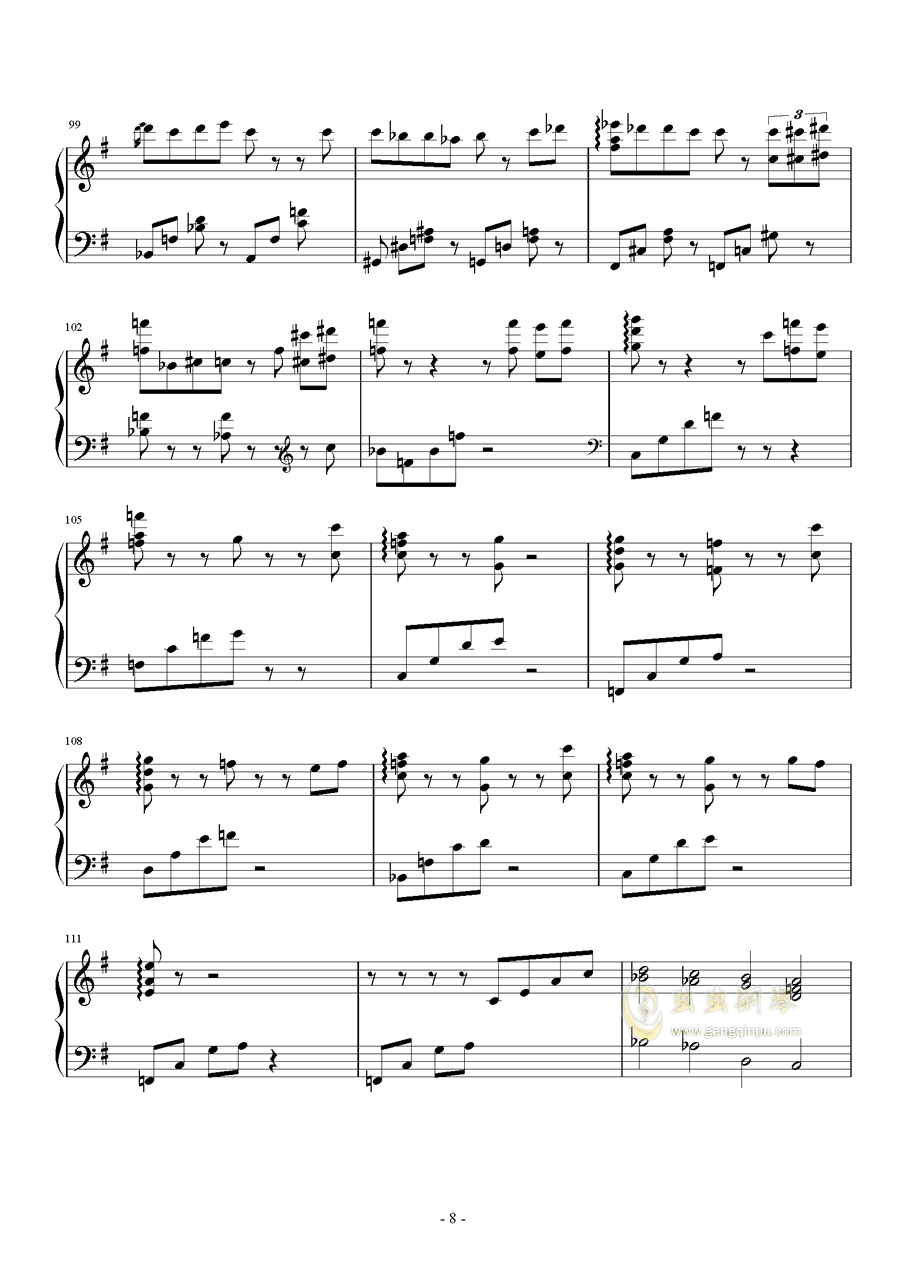 著名钢琴曲简谱大全_钢琴曲简谱大全100首