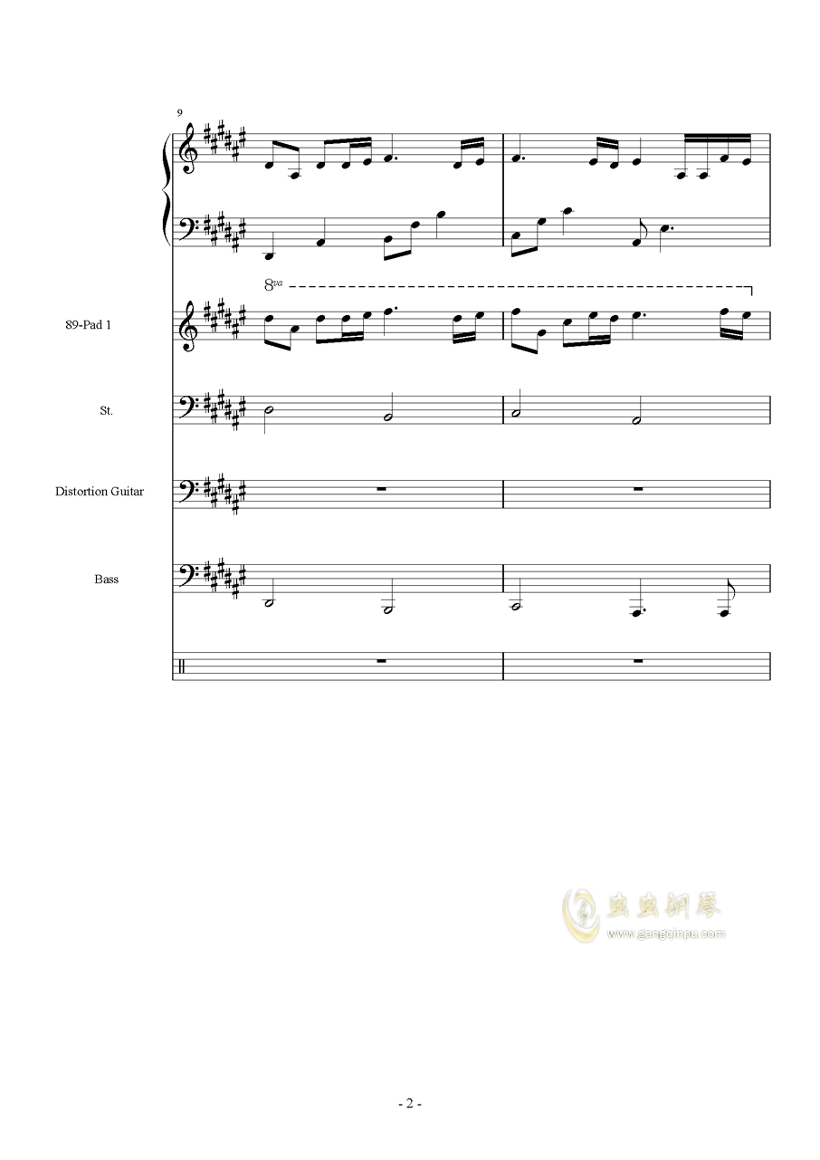 亡灵曲简谱_儿歌简谱(2)